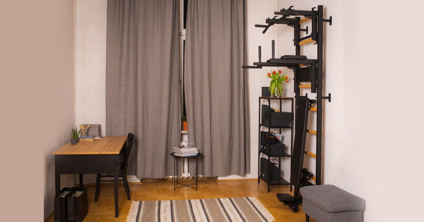 Wall bars in the living room