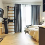 Luxury wall bars for home gym and personal studio - BenchK 733B